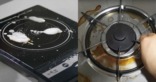How do you get grease and grime off the stove?