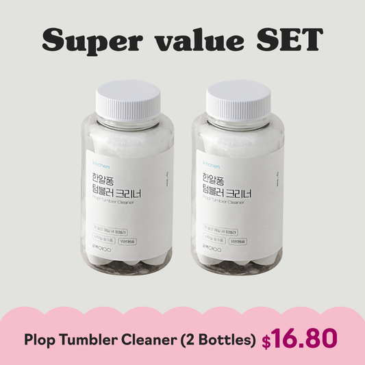 Plop Tumbler Cleaner (2 bottles) COMBO SET | Clean coffee & tea stains