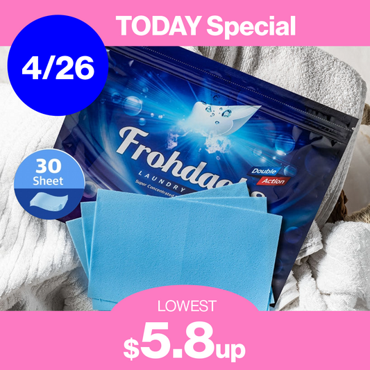 FROHDACHS Dual Ultra-Concentrated Laundry Sheets (30 sheets)