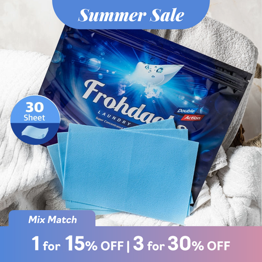 FROHDACHS Dual Ultra-Concentrated Laundry Sheets (30 sheets)