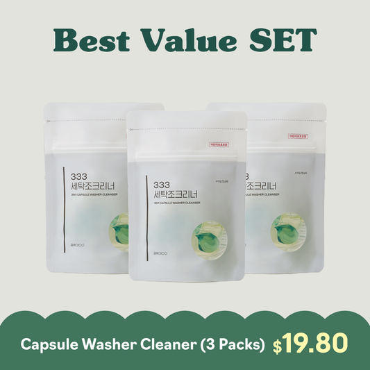 Capsule Washer Cleaner (3 Packs) COMBO SET | Clean Washer Drum