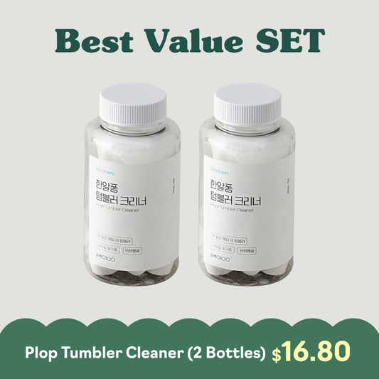 Plop Tumbler Cleaner (2 bottles) COMBO SET | Clean coffee & tea stains