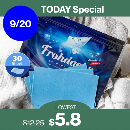 FROHDACHS Dual Ultra-Concentrated Laundry Sheets (30 sheets)